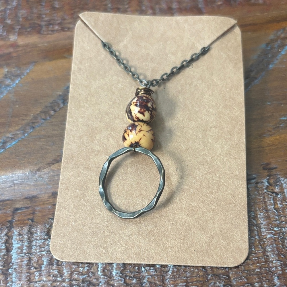 Elegant Brown Beaded Necklace